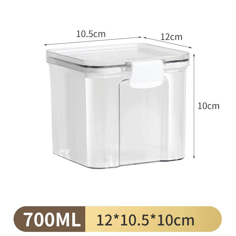 Square Grain & Snack Sealed Jar - Moisture-Proof Kitchen Storage Box