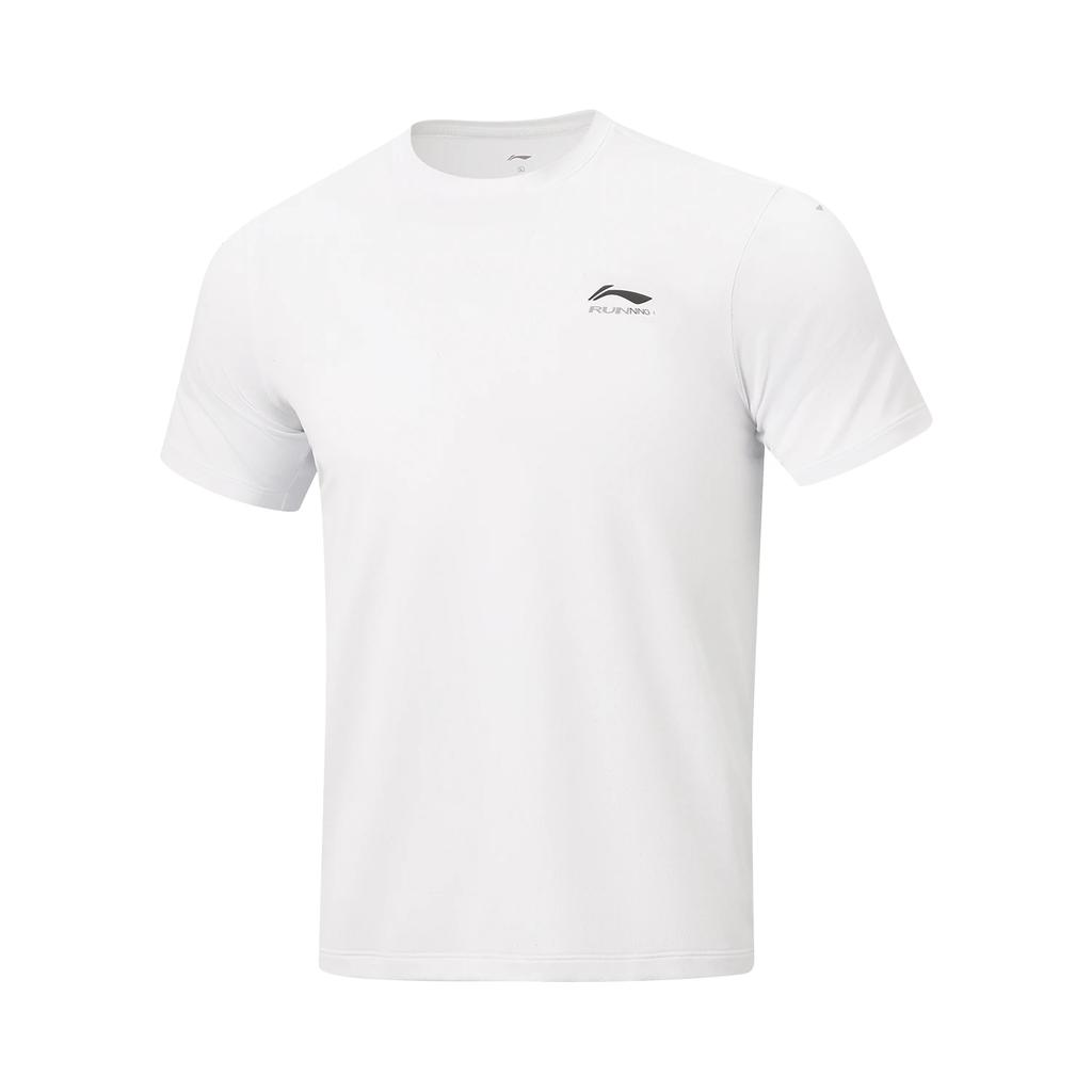 Li Ning Running Series Round Neck Simple Soft Comfortable Quick Dry Short Sleeve T-Shirt Men Tops ATSW445-2