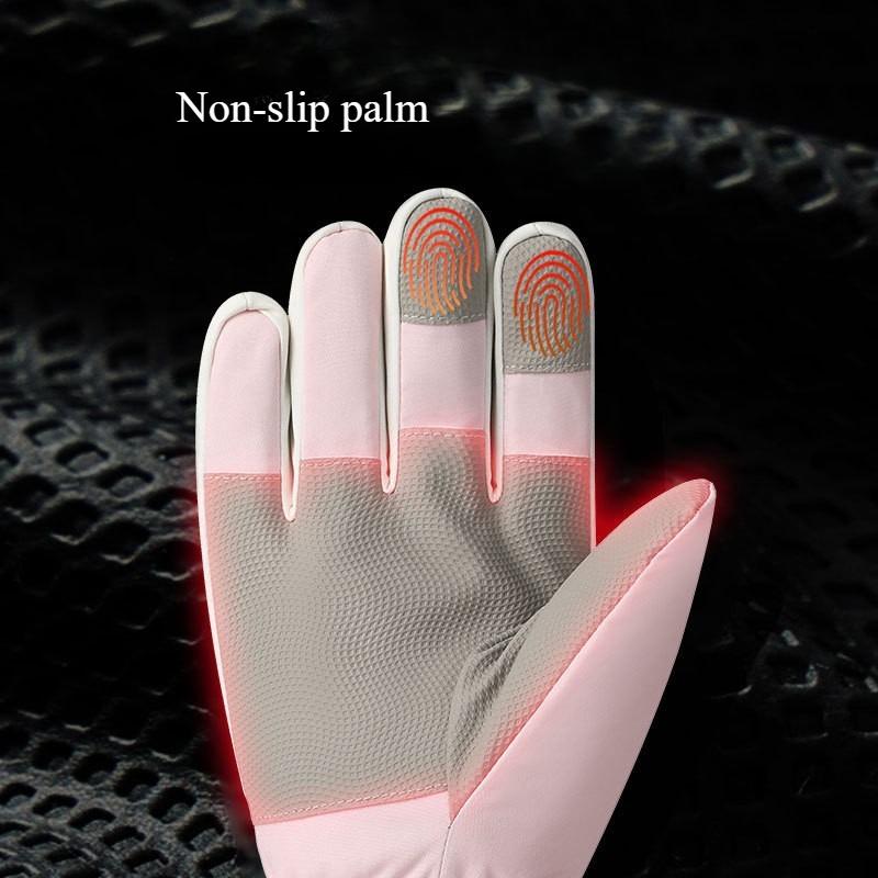 Winter Warm Motorcycle Gloves for Men Windproof Thermal Outdoor Ski Gloves