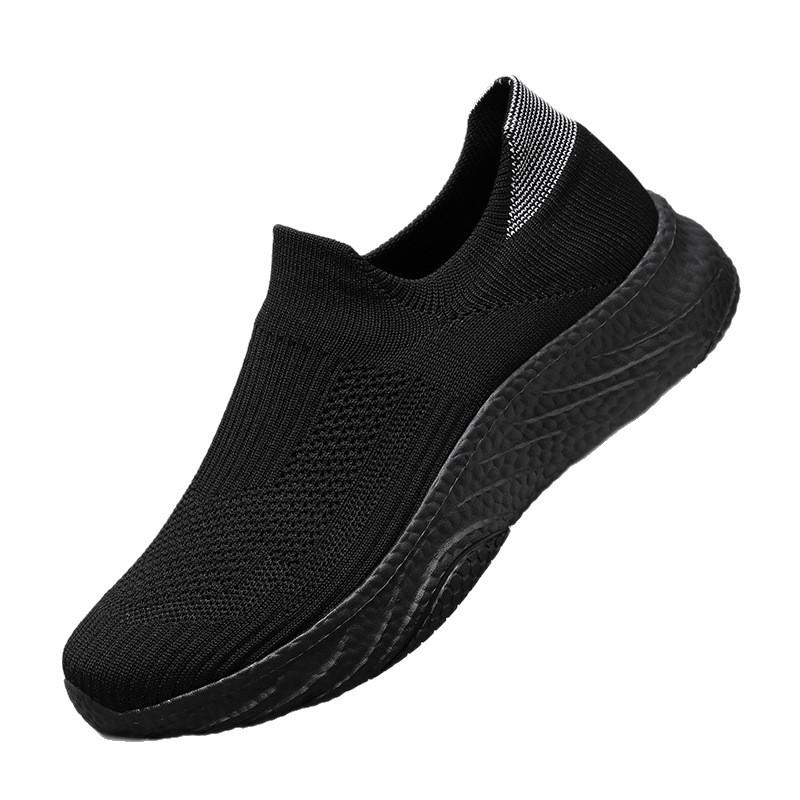 Ultra-light Popcorn Q Bomb Shock Absorption and Lightweight MD Bottom Cover Foot Fly-woven Socks Shoes Men's Casual Sports Women's Shoes