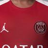 Jordan Paris Saint-Germain Striker T-Shirt Dri-FIT Minimalist Round Neck Short Sleeve Kids tops Red Phantom HJ3402-660