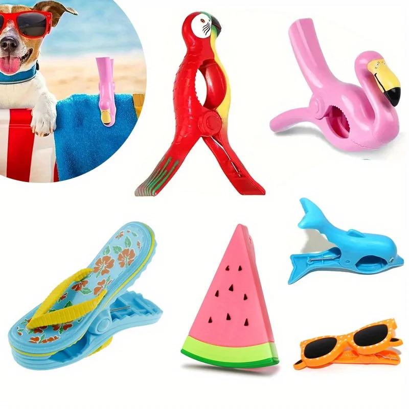 1Pc Cute New Plastic Cute Animal Sun Chair Beach Towel Windproof Clip Towel Clip Windproof Clip