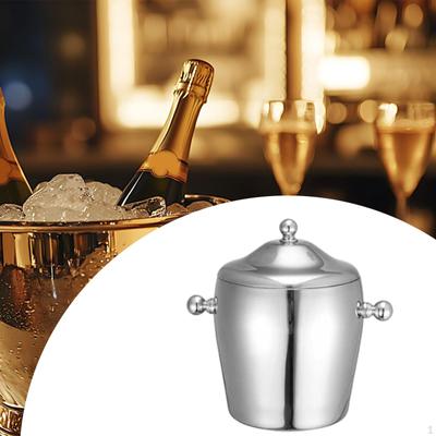 Beverage Cooling Bucket for Home Use with Lid Champagne and Beer