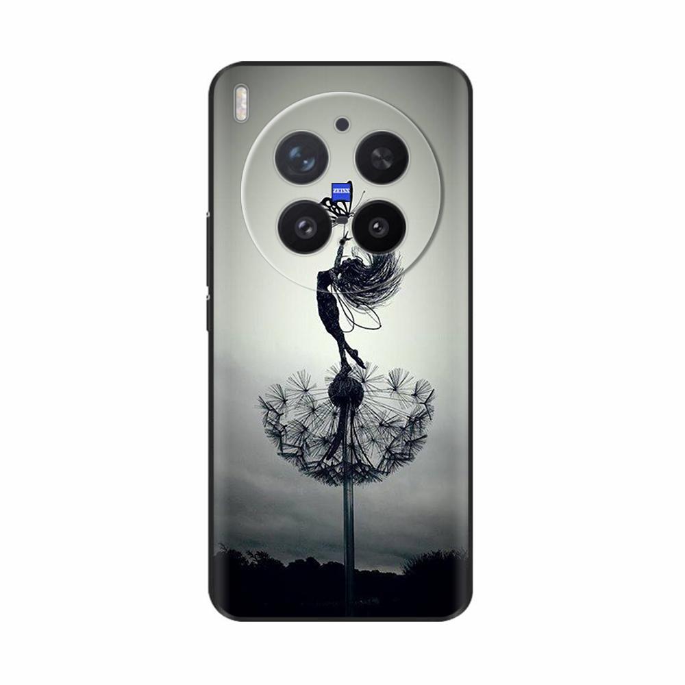 For VIVO X300 Pro Case Popular Flowers Cartoon Soft Silicone Phone Back Cover For Vivo X300 X 300 ShockProof Shell Bags Funda