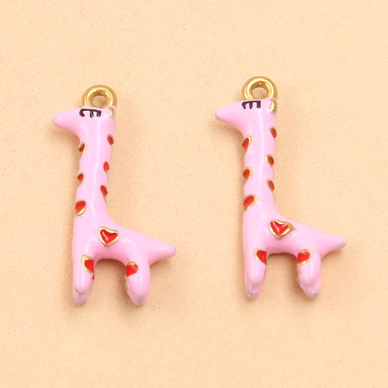 18K Gold Plated Animal Pendants: Giraffe, Duck, Elephant Jewelry for DIY Bracelets & Necklaces