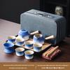 Yi Pan Blue & White Mountain Sea Kung Fu Tea Set