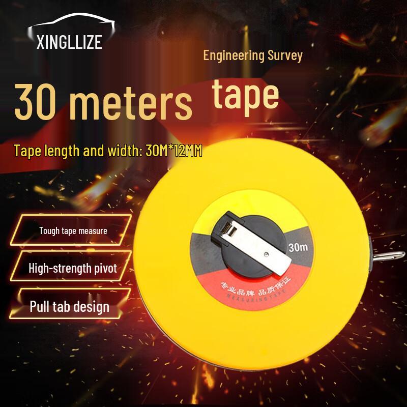

Xingluzhe 30M Waterproof Fiber Measuring Tape