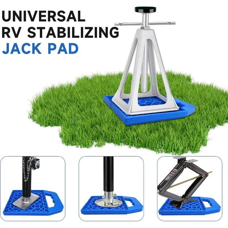 Evite que os Macacos Afundem Almofada Antiderrapante para Macaco de RV Resistente às Intempéries Nivelamento Estabilização Almofada Bloco para Macaco para Autocaravana Caravana Reboque