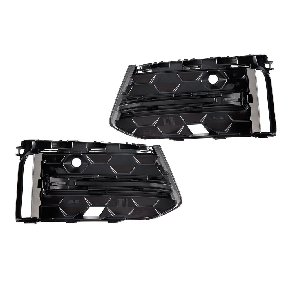 2PCS Front Bumper Fog Light Grille Trim Fit A6L C8PA 2023+ Black