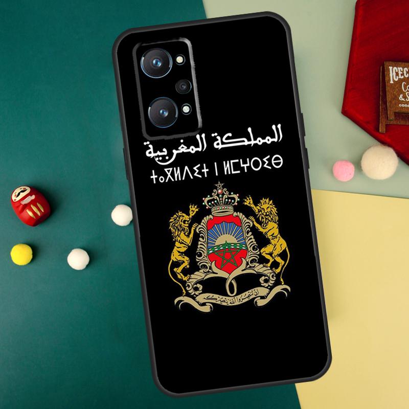 Morocco Flag Passport For Realme GT7 Pro 15 13 10 11 12 14 Pro Plus C55 C71 C75 C67 C63 C61 C53 C35 C65 GT6 Case