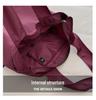 European-American Fashion Large Capacity Travel Bag - Solid Color, Nylon, Handheld or Shoulder Style for Women