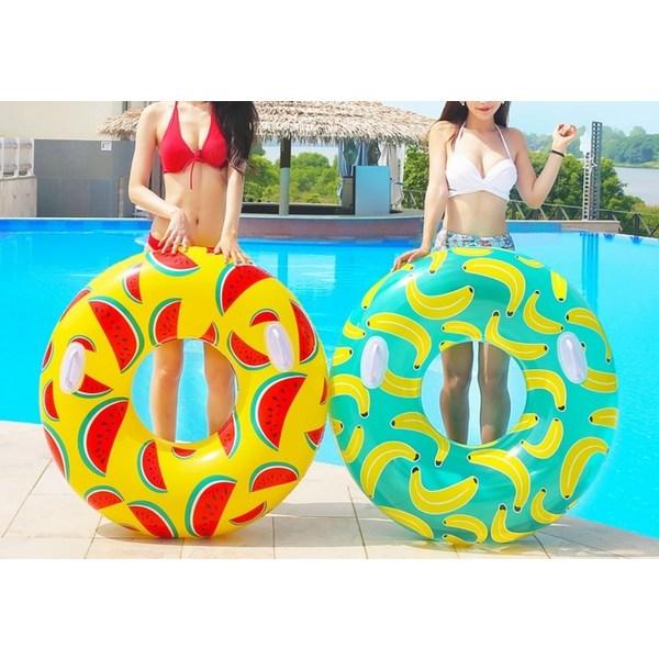 Sunny Water Round Watermelon Tube 110cm, Korean Water Fun Items