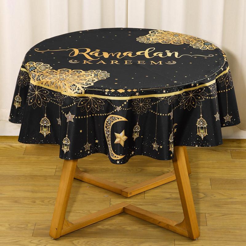 Ramadan Kareem Tablecloths Eid Mubarak Decoration for Home 2026 Islamic Muslim Party Supplies Ramadan Mubarak Eid Al Adha Gifts