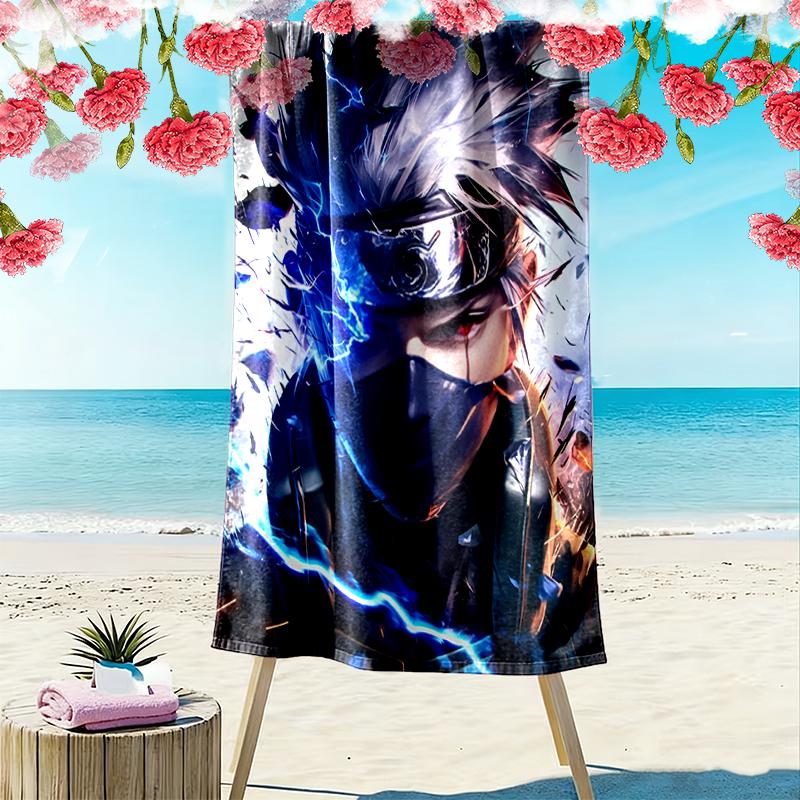 1pc naruto Beach Towel, Multi-functional Beach Towel for Outdoor Activities Beach Swimming and Travel