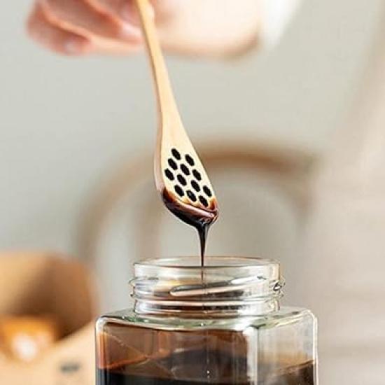 Brown Honey Dippers, Handmade Spoon Stirrer, Long Handle Honey Dipper Mixing Stick, Wooden Honey Dipper, Handmade Honey Drizzler for Kitchen and