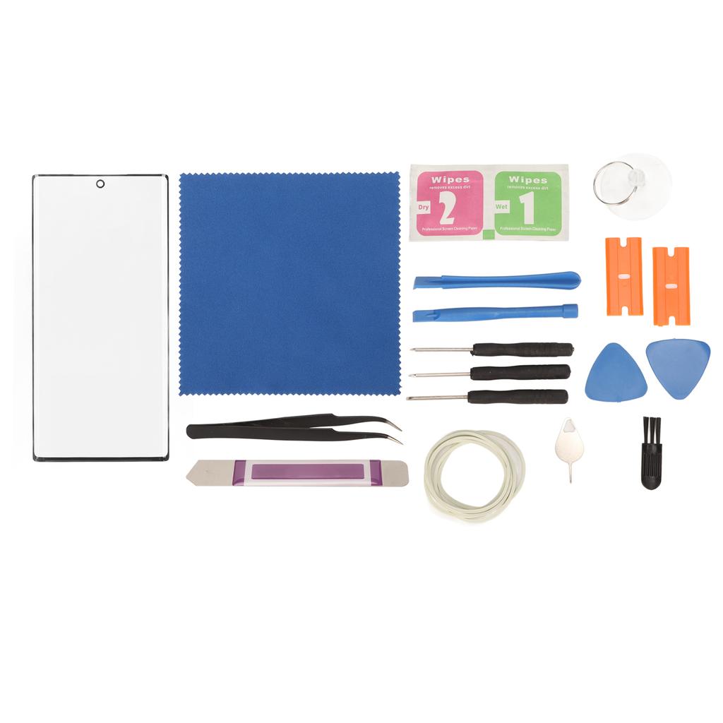 Front Outer Screen Glass Cover Replacement for Samsung Galaxy Note 10 Spare Screen Repair Kit Black