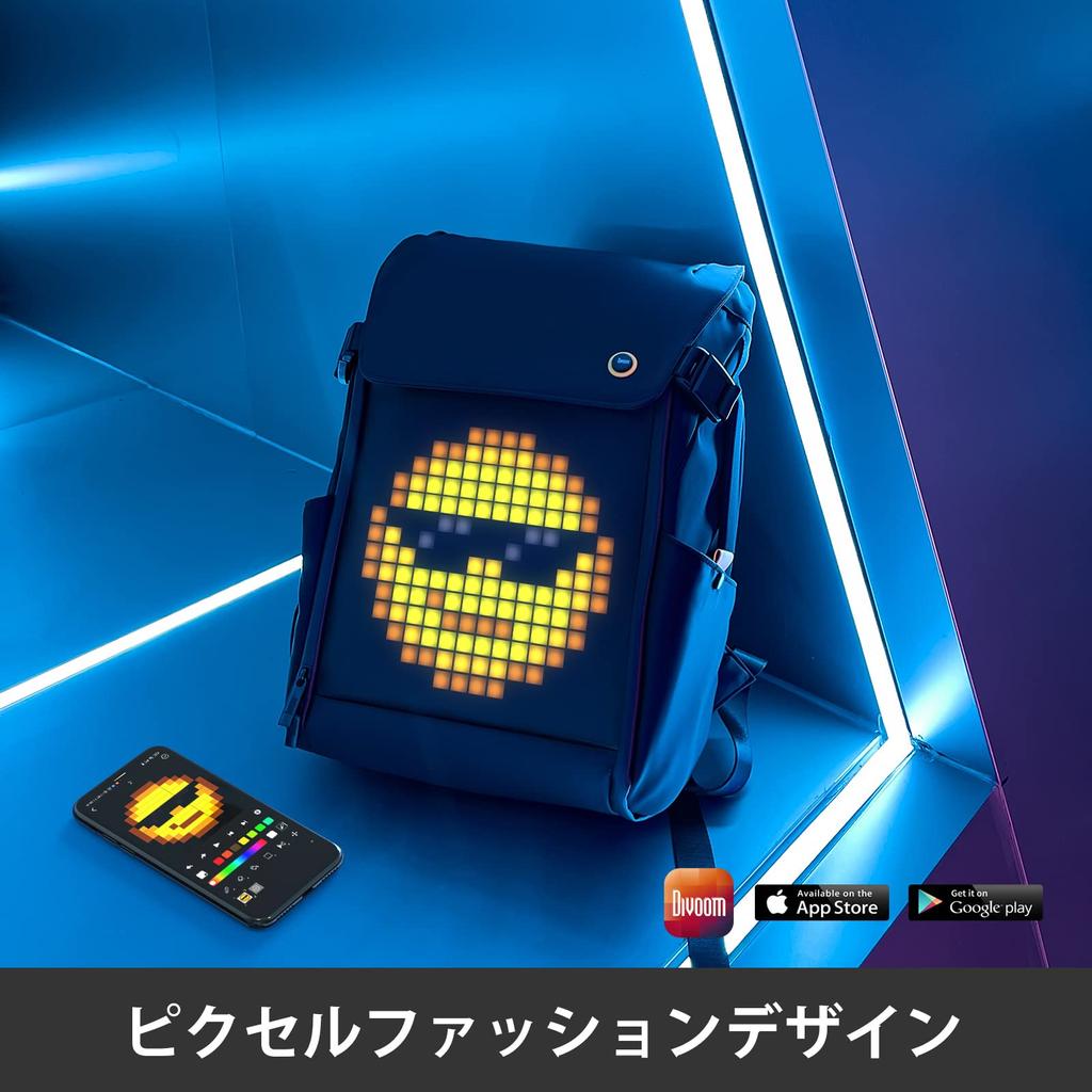 Divoom Pixoo M Backpack Pixel Art Backpack Rucksack Popular Large Capacity Waterproof PC Unisex Outdoor Commuting Men's Women's