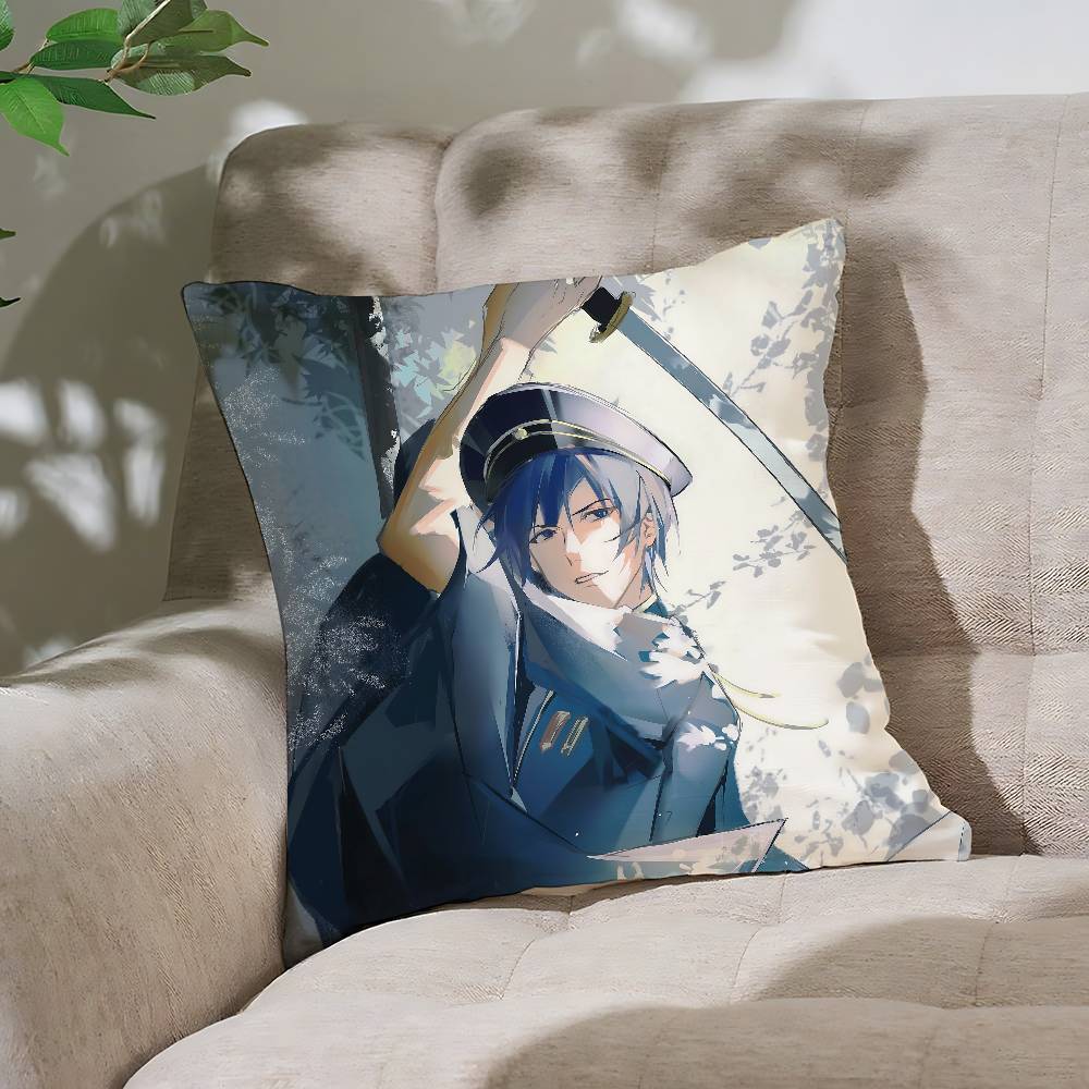 Cartoon K-KAITO Pillow Case Throw Pillow Cover Nordic Vintage Style Cushion Covers Home Living Room Sofa Couch Seat