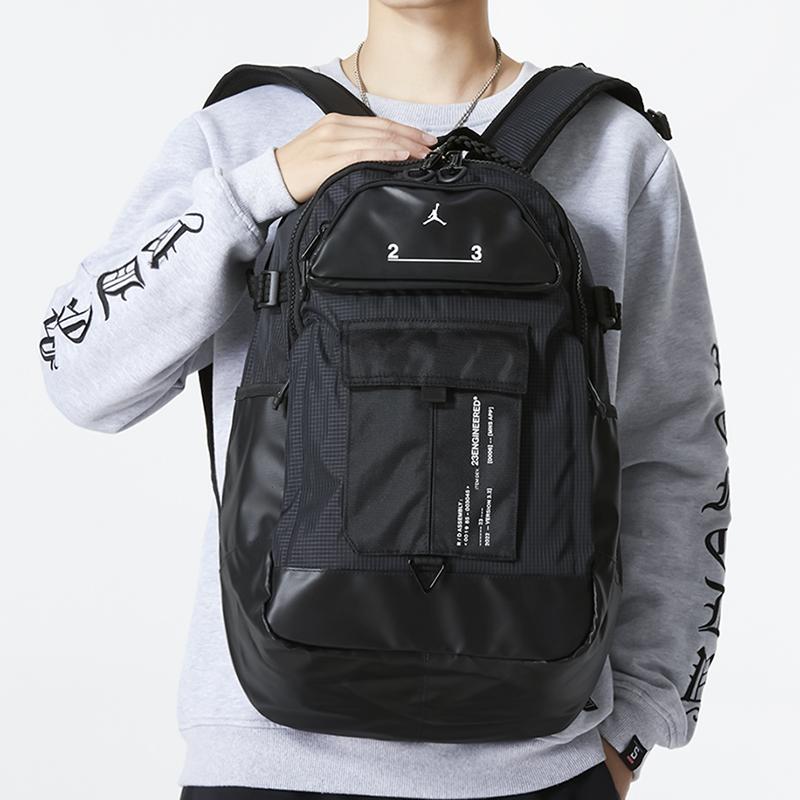 New Jordan Fabric Backpack Regular Unisex Black JD2233004GS-001