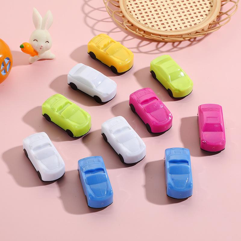 Cute Cartoon Car Rotary Pencil Sharpener for Students - Single Hole Stationery Tool