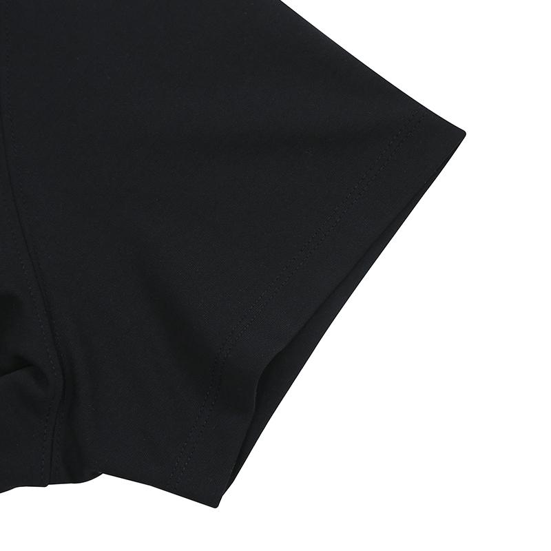 Li-Ning Breathable Trendy Versatile Round Neck Cultural Short Sleeve T-Shirt Men Tops Standard-Black ATSV699-1