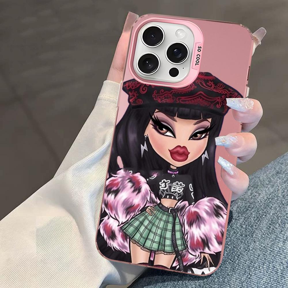 Fashion B-Bratz D-Doll Phone Case For IPhone 16 15 14 13 12 11 Pro Max X XR XSMAX 8 7 Plus Matte Shockproof Back Cover