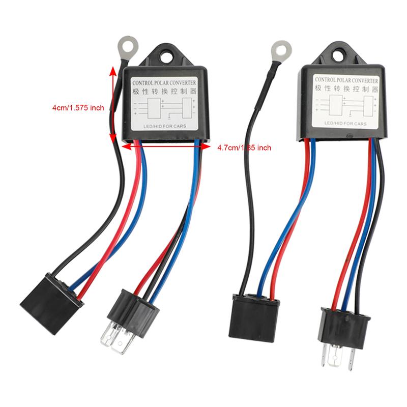 Artudatech 2pcs Polarity Conversion Relay 12 V H4 Car Accessories