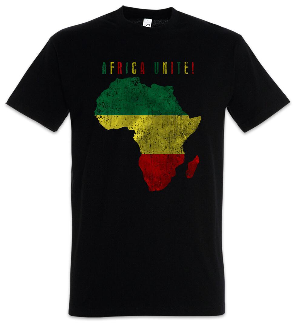 Africa Unite T-Shirt Rasta Rastafari Babylon Irie Reggae Jamaica Jah Ethiopia XXXXL