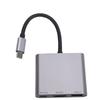 Hub USB C 3 em 1 Adequado para Óculos AR XREAL One Adaptador Multiportas Estação de Docking Suporta Carregamento Rápido PD 100W 4K 60Hz