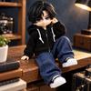 Casual 1/12 Doll Clothes Hoodies Jeans Pants Set Model  Fit for Bjd OB11 Doll/for 1/12 Doll