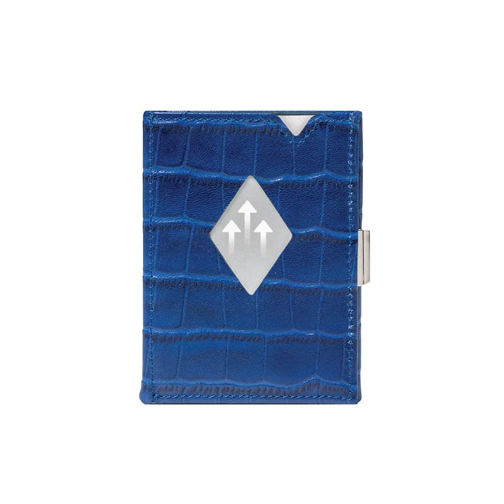 EXENTRI EXM505 Genuine Leather Mini Wallet with Coin RFID Compact Mini Cowhide Small Wallet for Men and Women Multi-Wallet Tri-Fold Purse, Blocking,