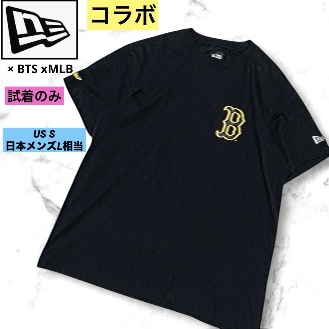 

[Б/У] Футболка коллаборации New Era x BTS x MLB, с коротким рукавом, американский размер S, черная