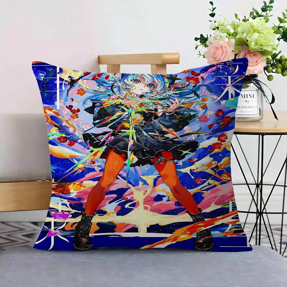 M-Mika Pikazo Artistic Pillow Cover Sofa Cushion Cover Home Room Decoration Children Gift
