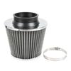 New 76MM Iron Stainless Steel Sports High Power Flow Cold Air Filter Universal Car Cone Air Intake Filter Induction Kit OFI073