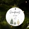 Grandparent Est. 2024 Christmas Ornaments, Grandparent To Be Ornaments for Christmas Tree, New Grandparent Gifts, 2024 Christmas Ornaments, Ceramic
