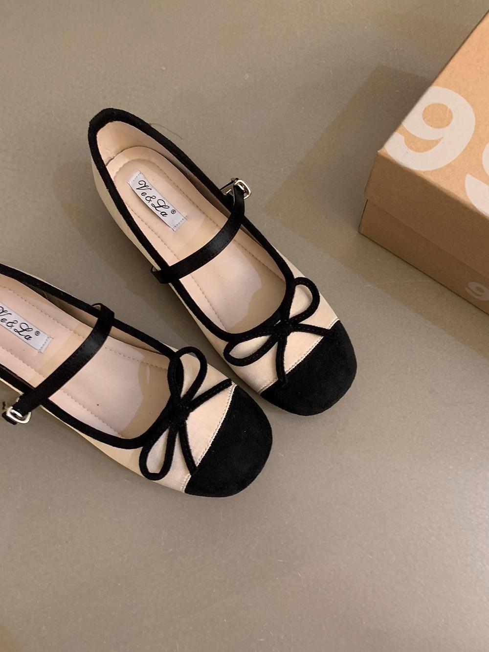 

French inner height increase single shoes women s 2025 new spring and autumn silver Mary Jane shoes ballet evening shoes with skirt 40 чёрный