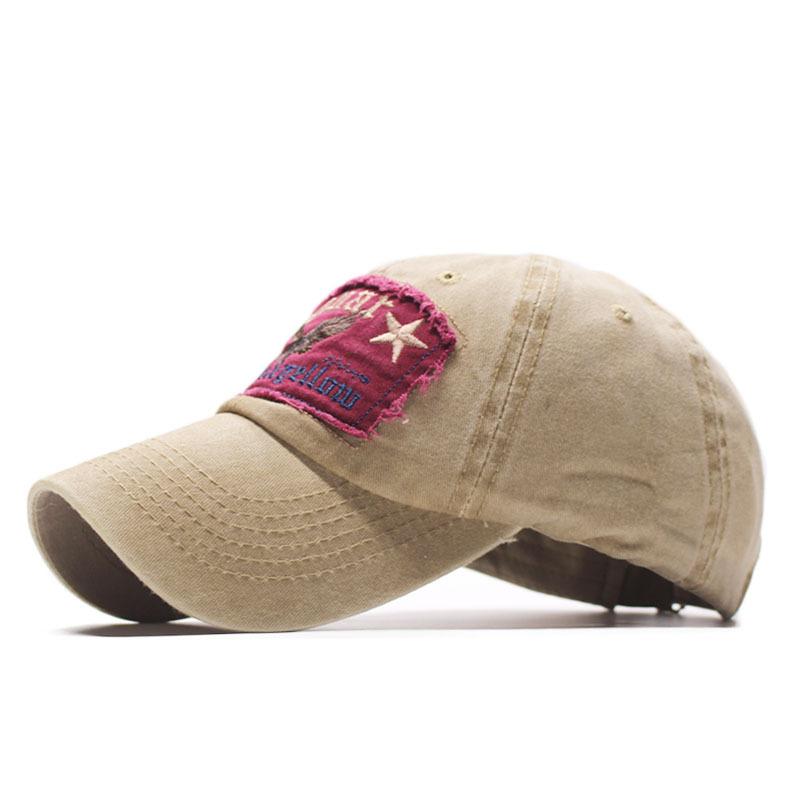 Hot Sale, Denim Baseball Cap Men's and Women's Washed Old Embroidered Letter Spring Cap