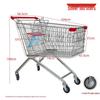 European Herringbone Shopping Cart for Supermarkets and Warehouses