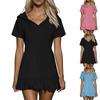 Women's Short Sleeve Beach Dress Casual Dress