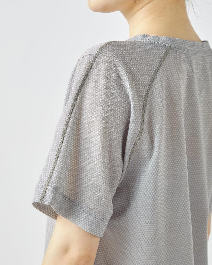 [super.natural] [sn] Supernatural JP135 Mesh Active Sleeve T-Shirt Merino Wool Short Sleeve Running Training Hiking Yoga (Unisex) Pearl Grey M