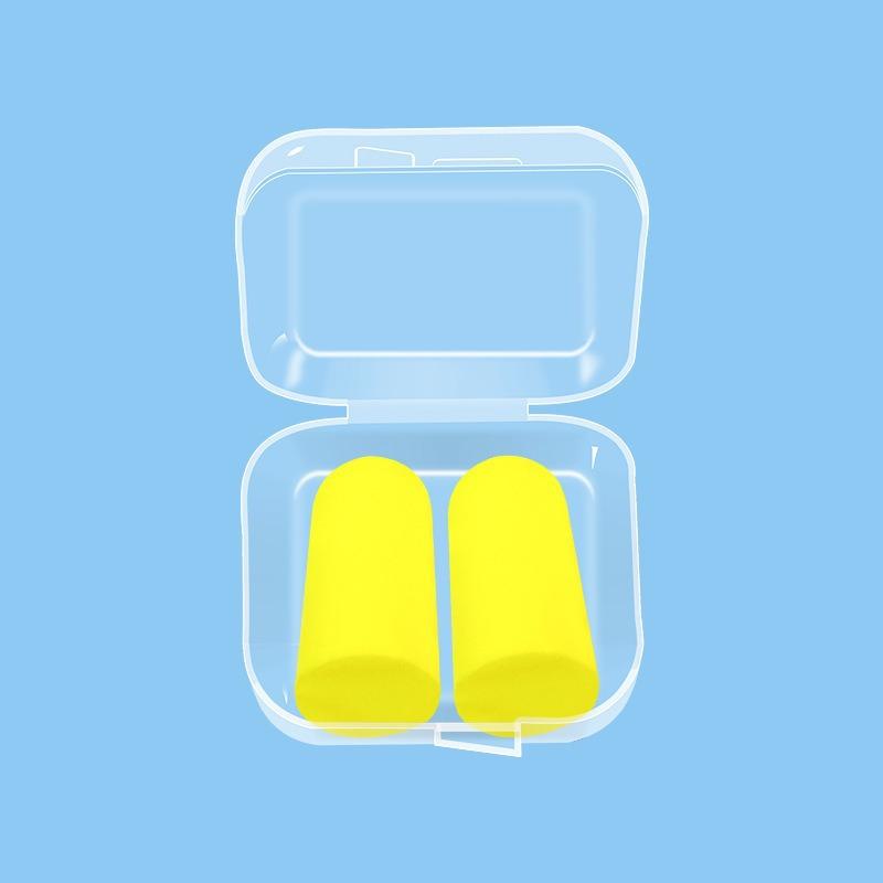 Sponge Noise-cancelling Earplugs Bullet Head Slow Rebound Silent Anti-snoring Earplugs Sleep Noise-cancelling Earplugs