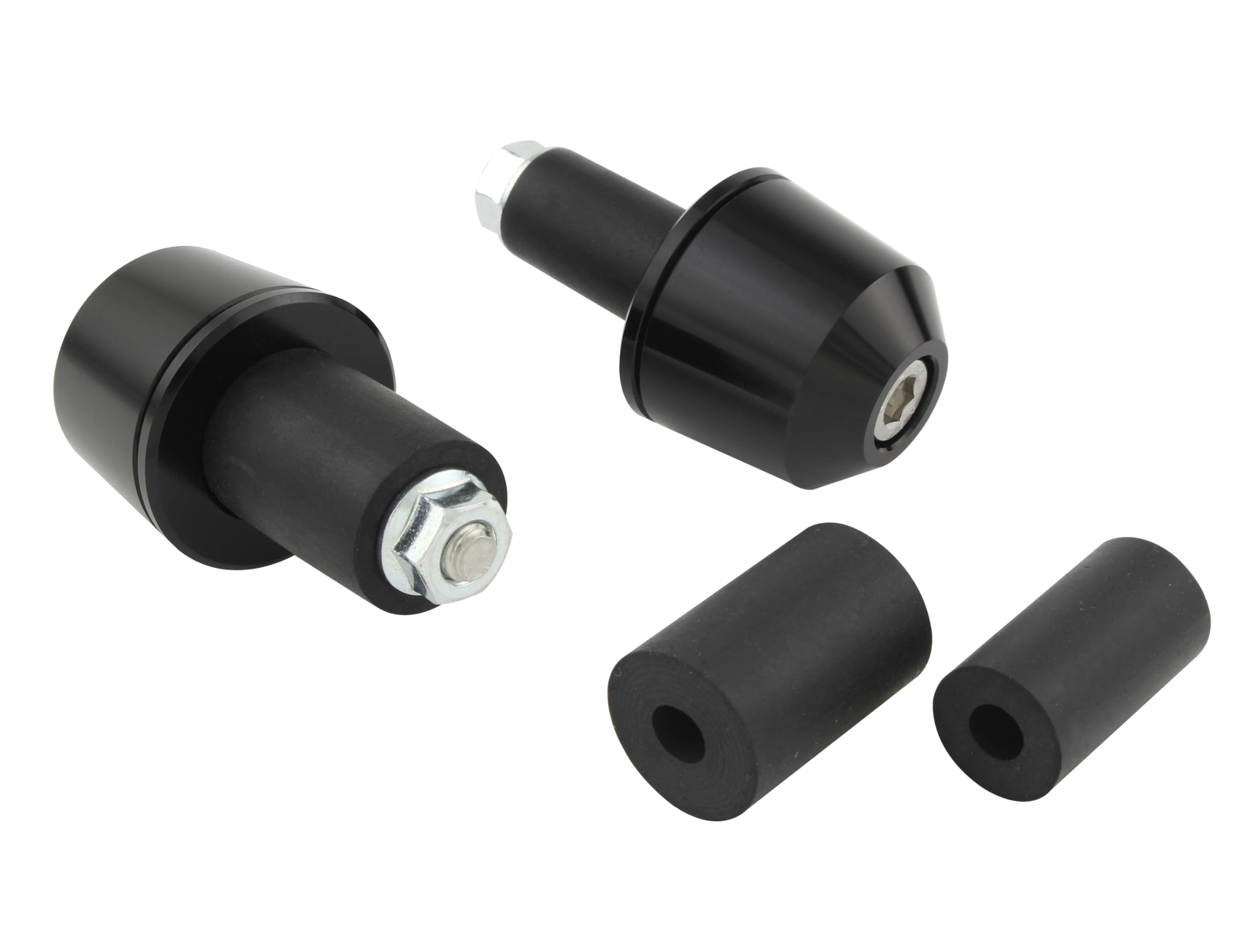 POSH FAITH Motorcycle Handlebar Ends Universal Solid Bar Ends Diameter Compatible with Handlebar Inner Diameters and Black - (Outer 29.5mm) - 13-15mm чёрный