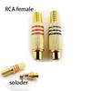 2PCS RCA Male Female Connector Socket Plug Adapter Solder Type for Audio Cable Video CCTV Camera