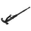 Outdoor Walking Stick High Strength Aluminum Alloy Hiking Poles AntiSlip Canes for Elderly(Black )