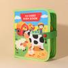 Stereoscopic 3D Quiet Activity Book Life Skills Farm Animal Story Busy Book  Preschool Learning