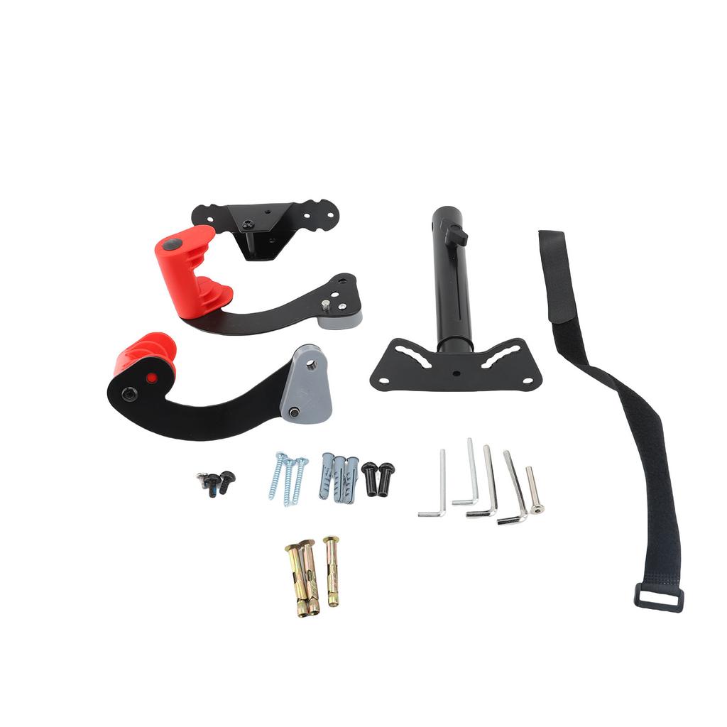 Bike Wall Mount High Carbon Steel Strong Load Bearing 2 Hooks Adjustable Wall Mounted Bicycle Hanger for Mountain Bike