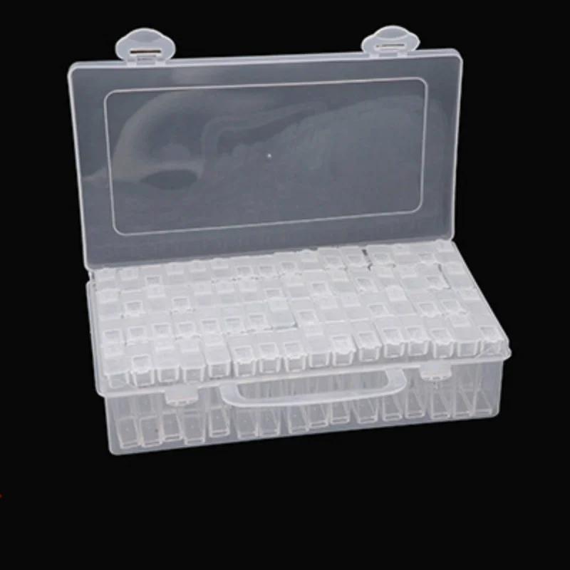 64 Box Dismountable Diamond Accessories Diamond Embroidery Cases PP Plastics Box Organizer Home Storage Boxes