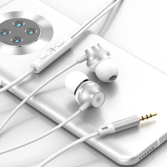 3.5mm Wired Earbuds Reduction HD-compatible Calling Intelligent Noise Stereo Safe Portable Phone Call