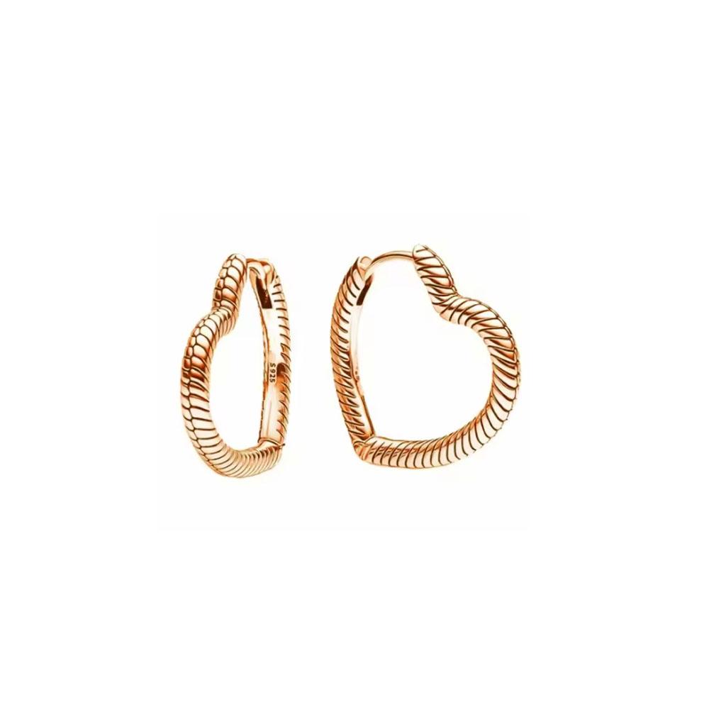 925 Silver Heart Earrings for Women Shining Zircon Love Jewelry Wedding Party Fine Accessory