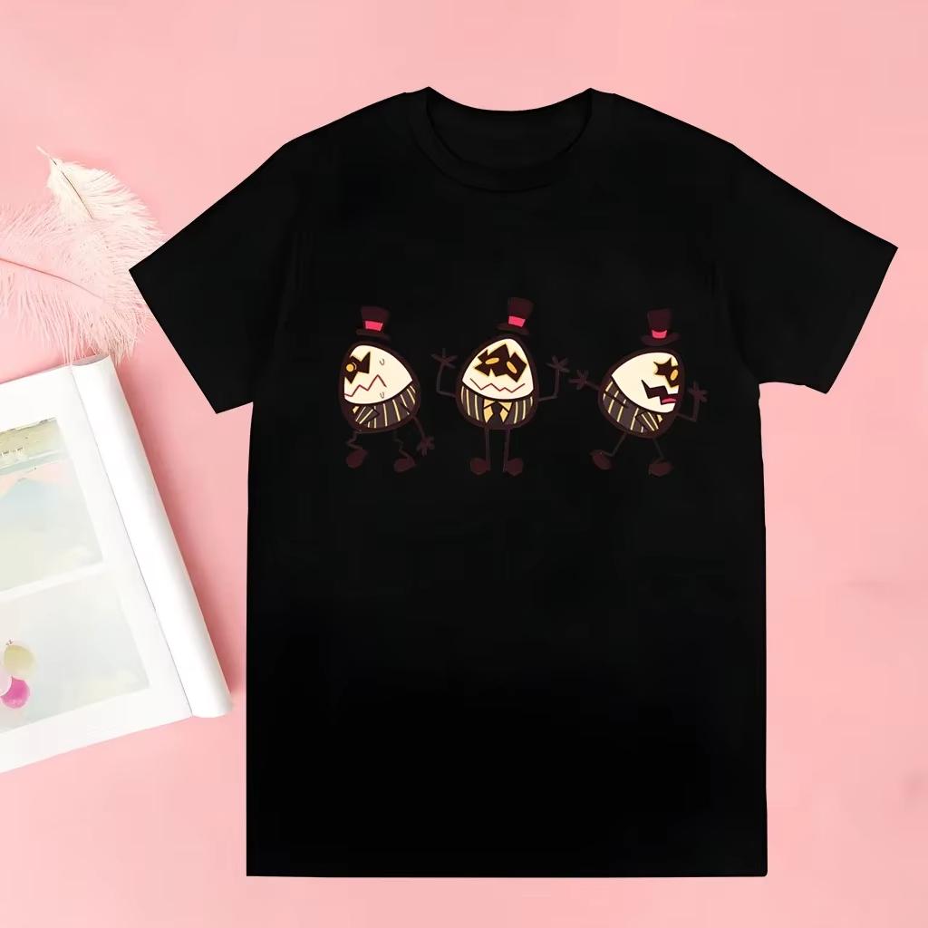 Tričko s krátkým rukávem Cool Kreslené Ležérní Tričko Streetwear Topy Hazbin Hotels Alastor Harajuku Tričko Estetické Oblečení Oversize Trička